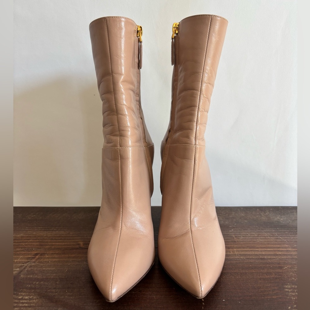 Valentino Nude Leather Boots